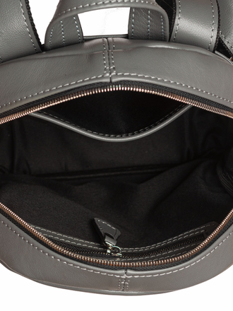 Кожаный серый рюкзак Marc Grey с  индивидуальной гравировкой