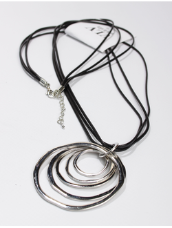 Подвеска "ПЯТЬ КОЛЕЦ" серебро