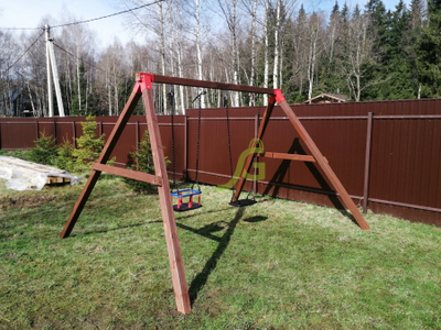 Качельный модуль "Гнездо-паутинка + одиночные"