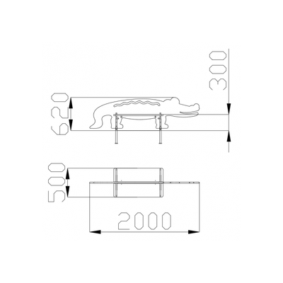1519 Скамья «Крокодил»