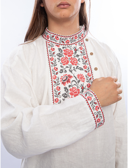Славянская рубаха "Цветочная"