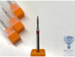 Фреза алмазная "Длинное пламя" 263 021R красная