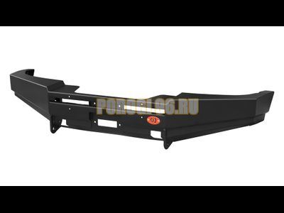 Передний силовой бампер серии Туризм на Chevrolet NIVA 2002-2020 (02.106.01)