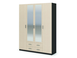 Спальня ГАРМОНИЯ - ШК 602М Шкаф КВАДРО Венге/Дуб Белфорт