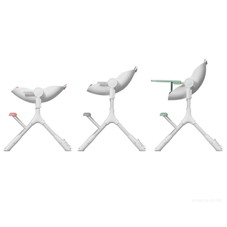 Стульчик для кормления Oribel Cocoon Z Розовая Карамелька