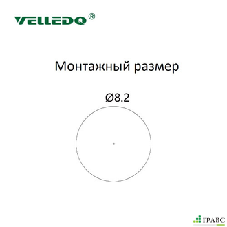 Монтажный разъем VELLEDQ FLQ-M8-M03(M8)-2.0