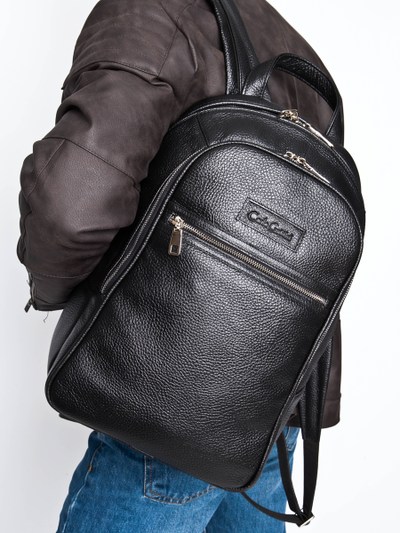 Кожаный рюкзак Mantovano black (арт. 3109-81)