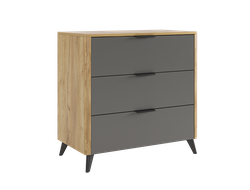 Спальня АДАМ - Комод Дуб Крафт Золотой/Графит