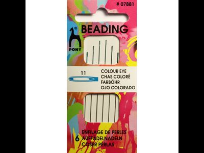 07881 PONY Иглы для бисера № 11, 6 шт