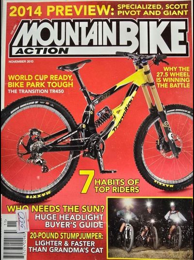 Mountain Bike Action Magazine November 2013 Иностранные спортивные журналы в Москве, Intpressshop