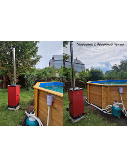 Деревянный морозоустойчивый бассейн "Селенга" 500 х 370 х 145 см Кристалл