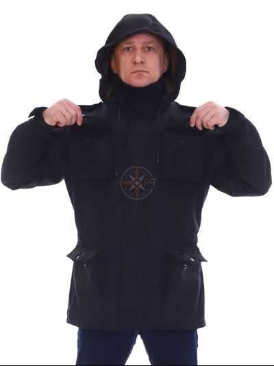 Ветровка ТУРИСТ цв. серый флис  (демисезонная)