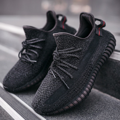 Adidas Yeezy Boost 350 V2 Reflective Black Big Size