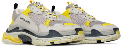 Balenciaga Triple S Light Grey Yellow