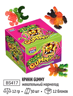 Жевательный мармелад "Кринж Gummy" 12г*30шт*12 блоков