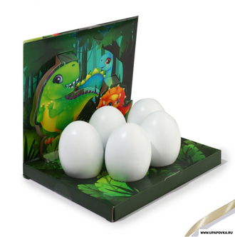 Набор для украшения яиц в 3D коробке «Динозавры», 12,5 х 15,5 см