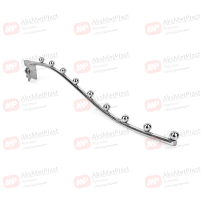 7SL7036A Крючок d-7мм волнообразный хром 9 шариков для профиля системы Vertical L=350 мм