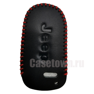 Чехол для ключа Jeep Grand Cherokee (2014 - 2018) с 2 кнопками