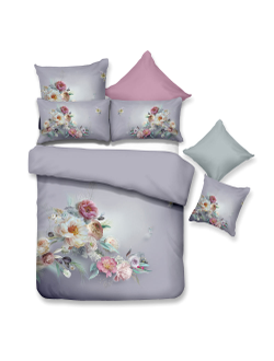 Постельное белье мако-сатин полутороспальное 150x200x1 180x230x1 50x70x2 TIS04-822