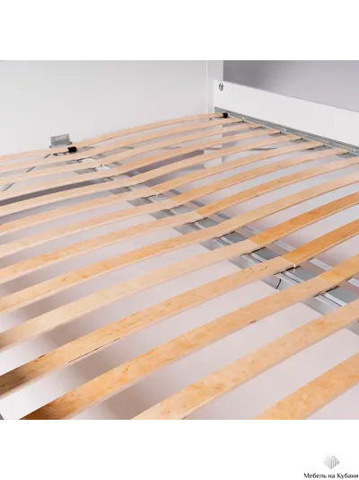 2.08.04.070.14 САГА кровать двойная 160х200 белая/ясень