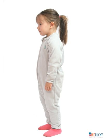 Комбинезон 180727, цвет серый флис(антипиллинг) размер 24/рост 80