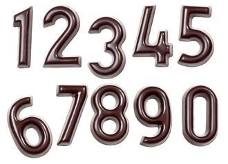 CW1424 Поликарбонатная форма для шоколада Цифры 0-9 Chocolate World, Бельгия
