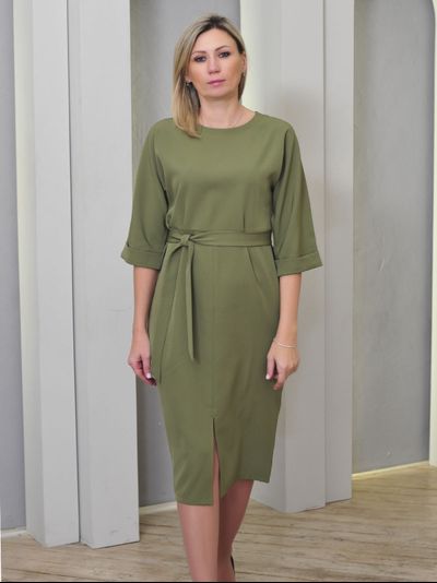 Платье 622-0823 олива