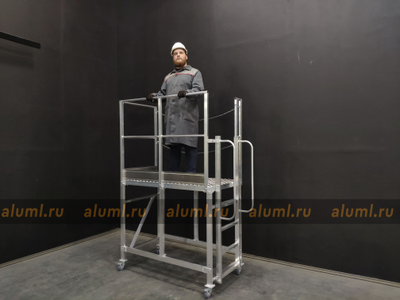 Лестница с площадкой ЛС-1300 вертикальная