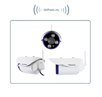 VStarcam. Уличная IP WiFi/LAN видеокамера с DVR, Full HD