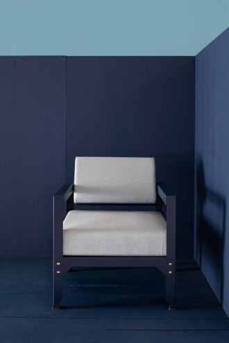Кресло металлическое с подушками Hegoa