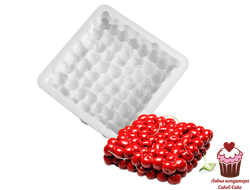 Форма для муссовых десертов Вишня Cherry 16х16, силикон, Китай