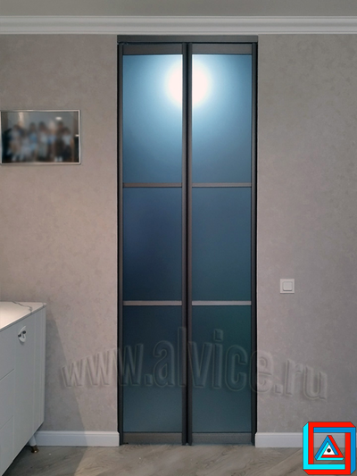 Складная дверь-книжка для ниши из 2-х створок