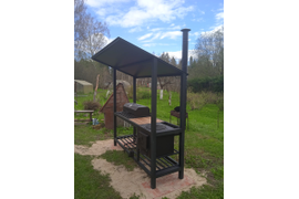 Мангал Loft 2м с печкой