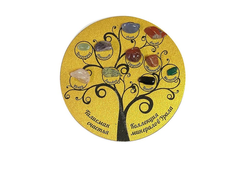 Магнит "Дерево счастья" с самоцветами