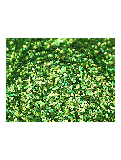 Устойчив к сольвентам флейк Голографический глиттер Зеленый 0,4 мм