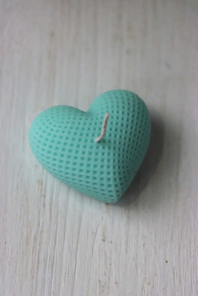 СВЕЧА "СЕРДЦЕ" бирюза