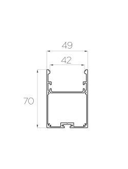Алюминиевый профиль 4L-4970-S ANOD