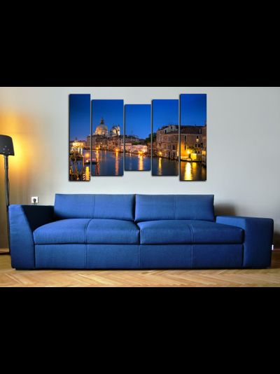 Модульная картина &quot;Красивый город на воде&quot;