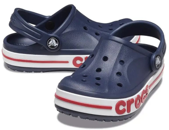 Crocs Bayaband Clogs Детские синие с красным