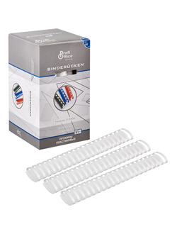 Пружины для переплета пластиковые ProfiOffice 51мм, белый 50 штук в упаковке