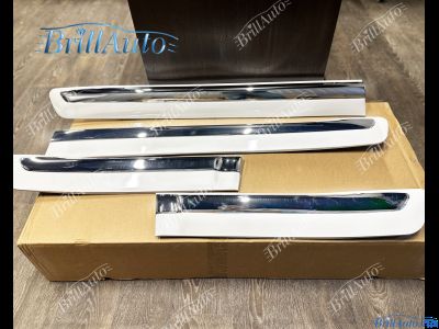 Молдинги Lexus LX 570 белые с хромом 2007-2015