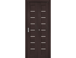 Дверь Складная - Б22 (Wenge Melinga - Венге)