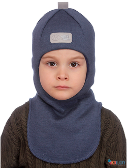 Шапка-шлем "NK"   20101-01, цвет серо-голубой р. 52-54