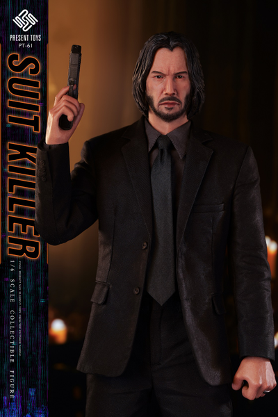 Джон Уик (Киану Ривз, "Джон Уик") - Коллекционная ФИГУРКА 1/6 scale Suit killer (PT-sp61) - PRESENT TOYS