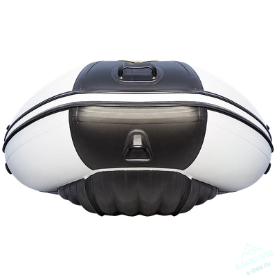 Лодка ПВХ Мастер Лодок Ривьера Гидролыжа 4000НДНД "Комби" Св.Серый / Чёрный