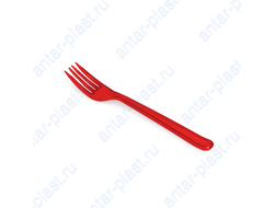 Вилка пластиковая красная 18 см ПРЕМИУМ (50 шт.)