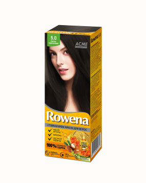 ROWENA Стойкая Крем-Краска для волос (с аммиаком) тон 5.0  Светло-Коричневый
