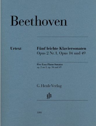 Beethoven. 5 leichte Klaviersonaten