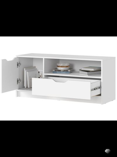 Руна ТВ-01 Тумба под ТВ Белый/Белый