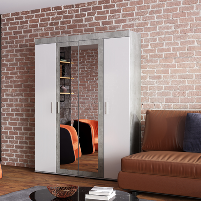 Шкаф четырёхстворчатый распашной Инстайл ШК-31 (Мебелони)